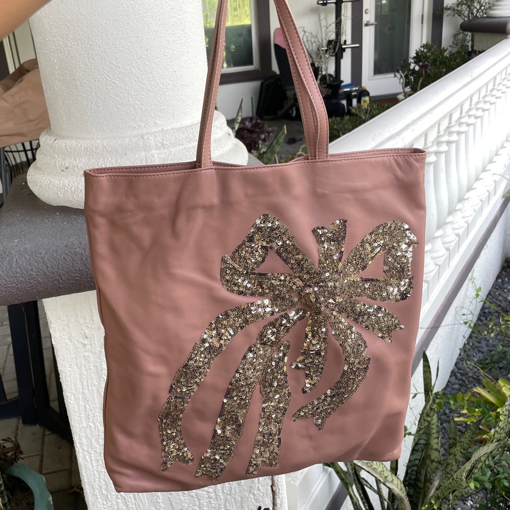 Ribbon Bow Ballet Pink RED Valentino Tote